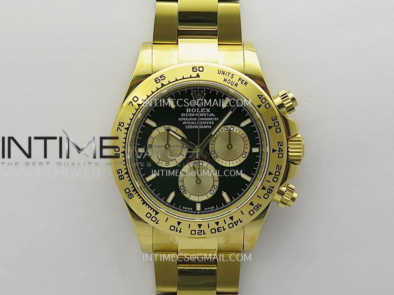Daytona 126508 Gain Weight V6 QF 1:1 Best Edition Green Dial Stick Markers On YG Bracelet SH4131 Daytona 126508 Gain Weight V6 QF 1:1 Best Edition Green Dial Stick Markers On YG Bracelet SH4131