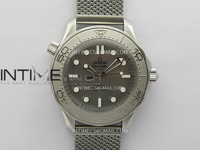 Seamaster 300M 42mm Titanium Bezel SS VSF Best Edition Gray Dial On SS Mesh Bracelet A8806 Seamaster 300M 42mm Titanium Bezel SS VSF Best Edition Gray Dial On SS Mesh Bracelet A8806