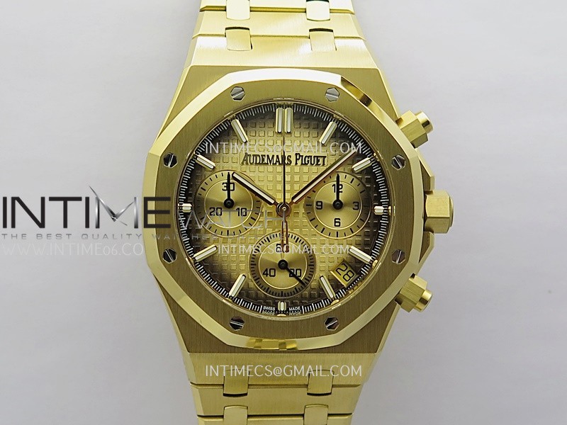 Royal Oak Chrono 26240BA YG APSF 1:1 Best Edition Ombre Gold Dial on Bracelet SA4401 Super Clone Royal Oak Chrono 26240BA YG APSF 1:1 Best Edition Ombre Gold Dial on Bracelet SA4401 Super Clone