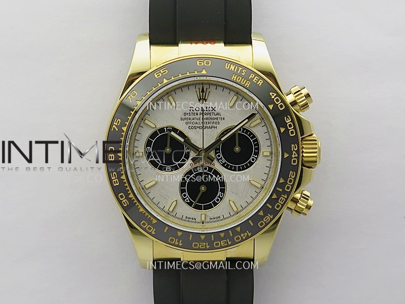 Daytona 126518 Gain Weight V11 QF 1:1 Best Edition Real Meteorite Dial Stick Markers On Oysterflex Strap SH4131 Daytona 126518 Gain Weight V11 QF 1:1 Best Edition Real Meteorite Dial Stick Markers On Oysterflex Strap SH4131