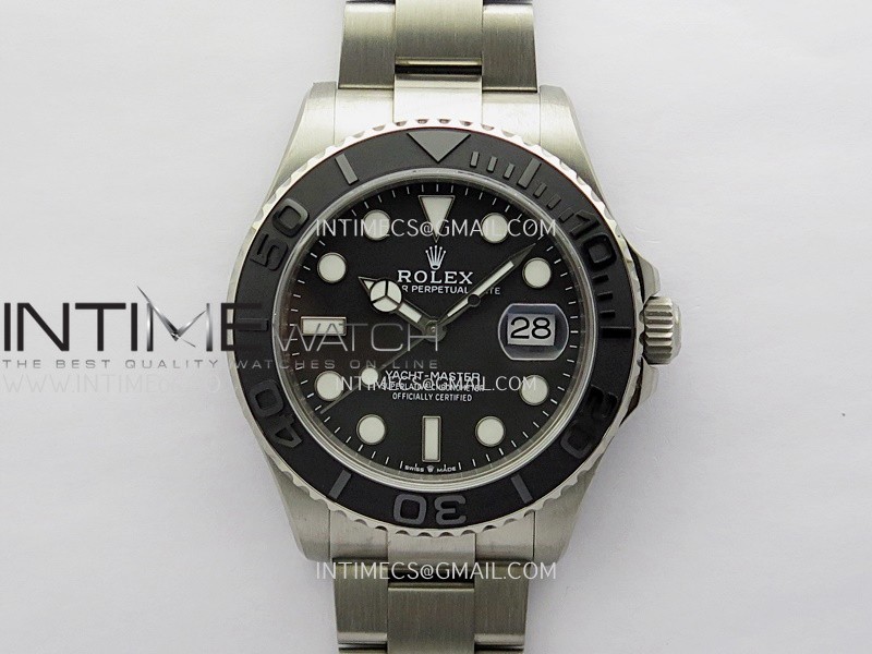 Yacht-Master 226627 Titanium Clean 1:1 Best Edition Black Dial On Titanium Bracelet VR3235