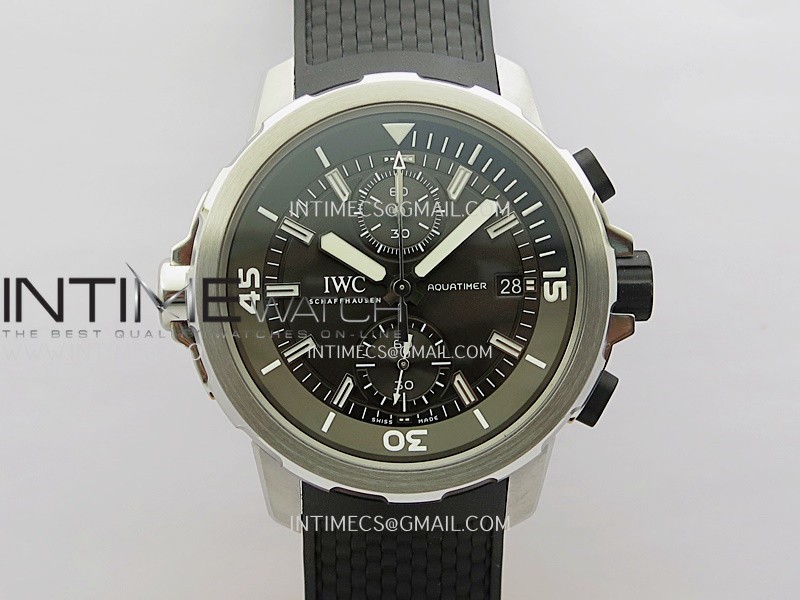 Aquatimer IW379506 SS APSF Best Edition Gray Dial on Black Rubber Strap A7750 Aquatimer IW379506 SS APSF Best Edition Gray Dial on Black Rubber Strap A7750