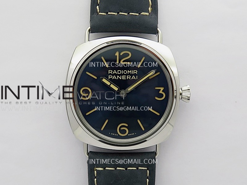 PAM1383 HWF 1:1 Best Edition Blue Dial On Blue ASSO Leather Strap A6497 PAM1383 HWF 1:1 Best Edition Blue Dial On Blue ASSO Leather Strap A6497