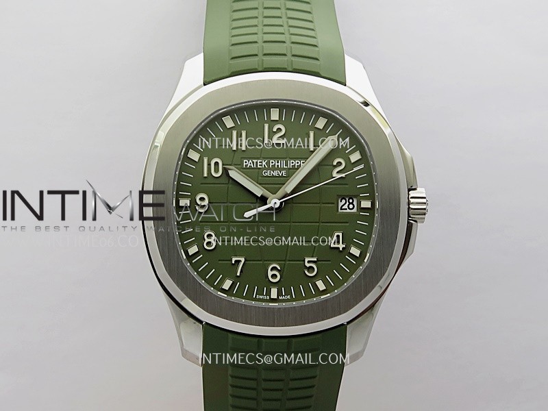 Aquanaut 5168G 42mm Gain Weight APWF 1:1 Best Edition Green Dial on Green Rubber Strap 324CS Aquanaut 5168G 42mm Gain Weight APWF 1:1 Best Edition Green Dial on Green Rubber Strap 324CS