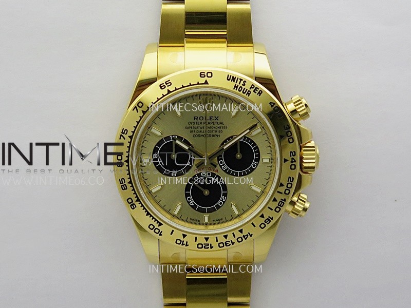 Daytona 126508 Gain Weight VSF 1:1 Best Edition YG Dial Black Subdial On Oyster Bracelet DD4131 Daytona 126508 Gain Weight VSF 1:1 Best Edition YG Dial Black Subdial On Oyster Bracelet DD4131
