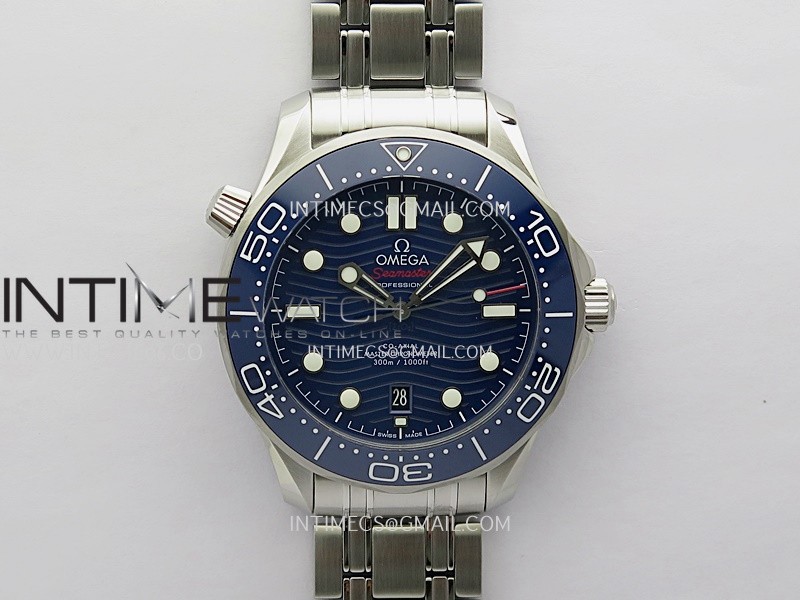 Seamaster Diver 300M Black Ceramic Bezel V4 VSF 1:1 Best Edition Blue Dial On SS Bracelet Super Clone Asian 8800 Seamaster Diver 300M Black Ceramic Bezel V4 VSF 1:1 Best Edition Blue Dial On SS Bracelet Super Clone Asian 8800