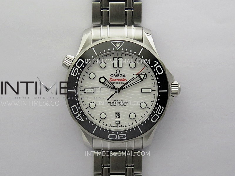 Seamaster Diver 300M Black Ceramic Bezel V4 VSF 1:1 Best Edition White Dial On SS Bracelet Super Clone Asian 8800 Seamaster Diver 300M Black Ceramic Bezel V4 VSF 1:1 Best Edition White Dial On SS Bracelet Super Clone Asian 8800