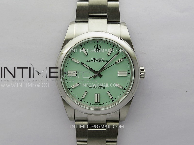 Oyster Perpetual 124300 41mm SS BP 1:1 Best Edition 2025 Mint Green Dial On SS Bracelet Oyster Perpetual 124300 41mm SS BP 1:1 Best Edition 2025 Mint Green Dial On SS Bracelet