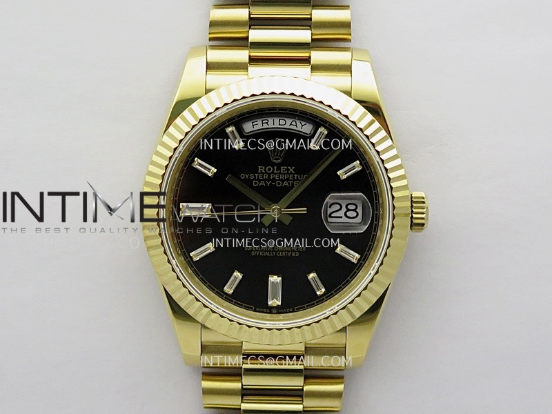Day Date 228238 40mm Gain Weight V2 QF Best Edition Black Dial T Dia Markers On YG President Bracelet A2836 Day Date 228238 40mm Gain Weight V2 QF Best Edition Black Dial T Dia Markers On YG President Bracelet A2836