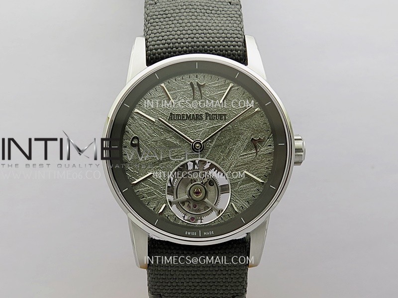 Code 11.59 Tourbillon SS APPF Best Edition Meteorite Dial On Gray Nylon Strap Code 11.59 Tourbillon SS APPF Best Edition Meteorite Dial On Gray Nylon Strap
