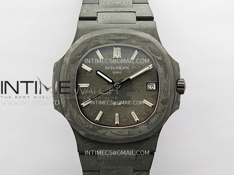 Nautilus 5711 DIW Carbon DIWF 1:1 Best Edition Carbon Dial On Carbon Bracelet 324CS Nautilus 5711 DIW Carbon DIWF 1:1 Best Edition Carbon Dial On Carbon Bracelet 324CS