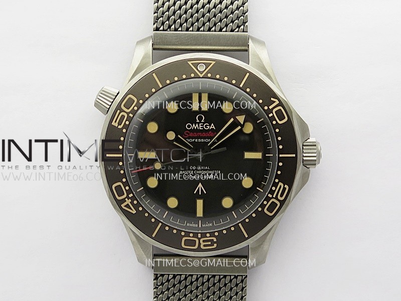 Seamaster 300 "No Time to Die" Titanium V7 VSF 1:1 Best Edition On Titanium Mesh Bracelet SA8806 Super Clone (Free Nato) Seamaster 300 "No Time to Die" Titanium V7 VSF 1:1 Best Edition On Titanium Mesh Bracelet SA8806 Super Clone (Free Nato)