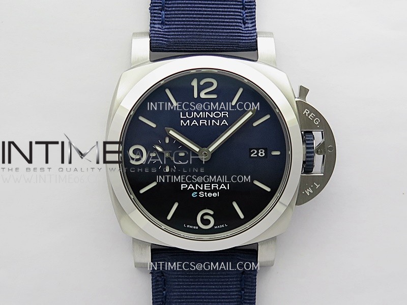 PAM1157 44mm VSF 1:1 Best Edition Blue Dial On Blue Nylon Strap P.9010 Super Clone PAM1157 44mm VSF 1:1 Best Edition Blue Dial On Blue Nylon Strap P.9010 Super Clone