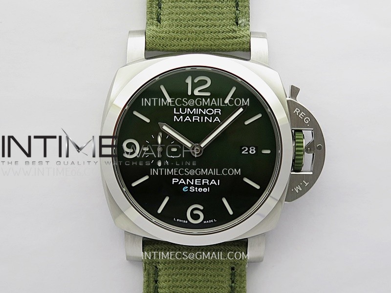 PAM1356 44mm VSF 1:1 Best Edition Green Dial On Green Nylon Strap P.9010 Super Clone PAM1356 44mm VSF 1:1 Best Edition Green Dial On Green Nylon Strap P.9010 Super Clone