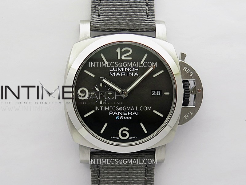 PAM1358 44mm VSF 1:1 Best Edition Black Dial On Gray Nylon Strap P.9010 Super Clone PAM1358 44mm VSF 1:1 Best Edition Black Dial On Gray Nylon Strap P.9010 Super Clone