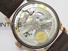 PORTUGUESE REAL PR RG GARY DIAL Gold Numbers ZF 1:1 BEST EDITION ON BLACK LEATHER STRAP A52010