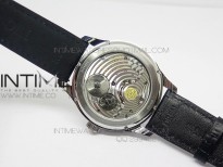 Portuguese Tourbillon SS AXF Gray Dial Gold Numbers moonphase on Black Leather Strap