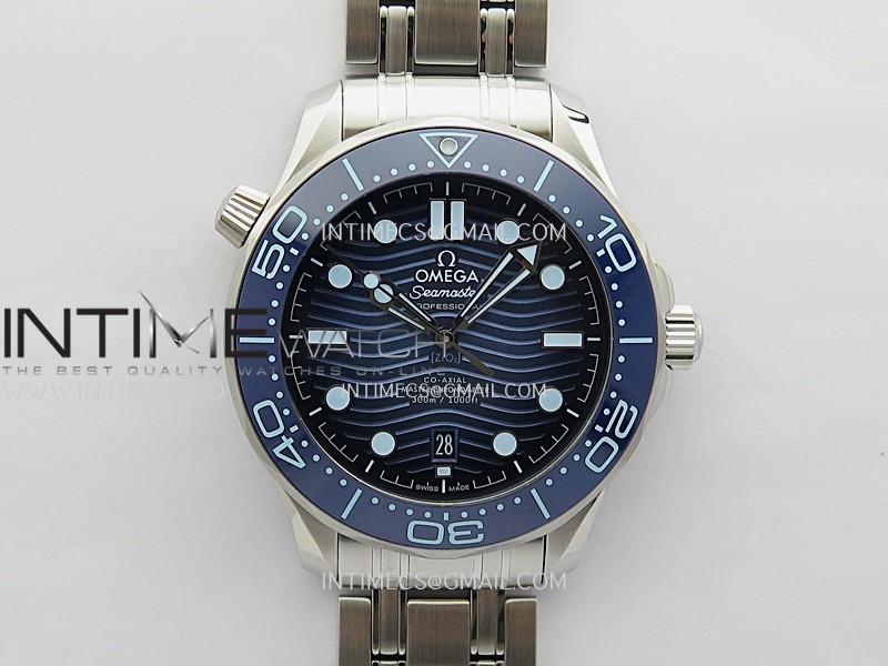 Seamaster Diver 300M Blue Ceramic Bezel V4 VSF 1:1 Best Edition Summer Blue Dial On SS Bracelet Super Clone Asian 8800 Seamaster Diver 300M Blue Ceramic Bezel V4 VSF 1:1 Best Edition Summer Blue Dial On SS Bracelet Super Clone Asian 8800
