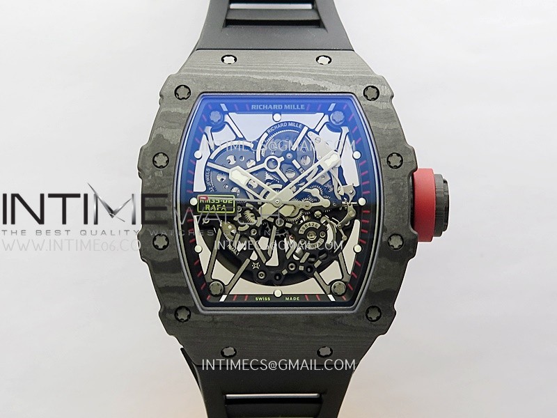RM035-02 Real Black NTPT APSF 1:1 Best Edition Skeleton Dial On Black Rubber Strap Dandong Super Clone RMAL1 RM035-02 Real Black NTPT APSF 1:1 Best Edition Skeleton Dial On Black Rubber Strap Dandong Super Clone RMAL1