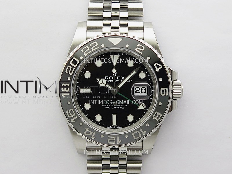 GMT-Master II 126720 GRNR Black/Gray V3 904L SS VSF 1:1 Best Edition Black Dial On Jubilee Bracelet DD3285 CHS