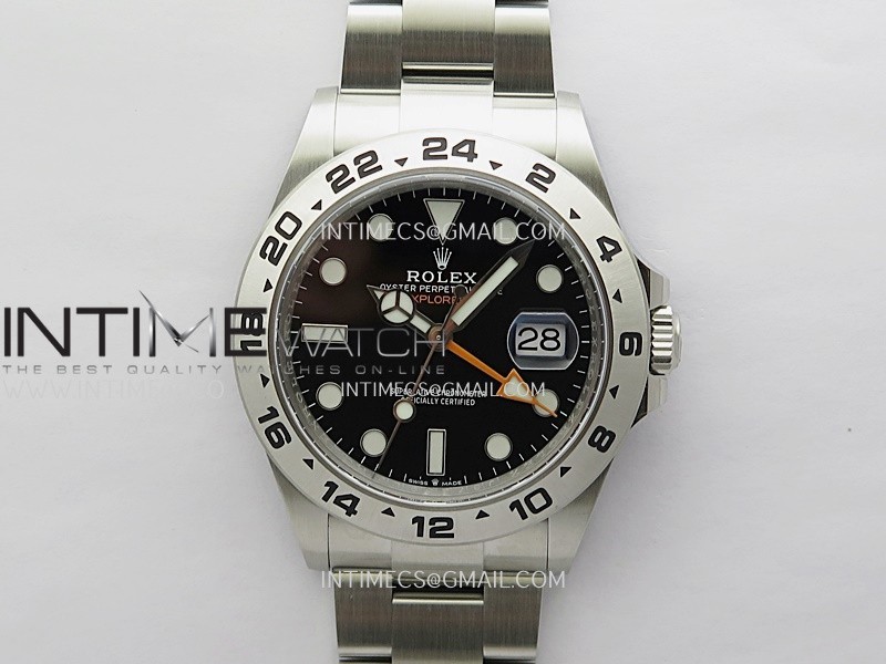 Explorer II 42mm 226570 904L SS WF 1:1 Best Edition Black Dial on Bracelet SH3285 CHS