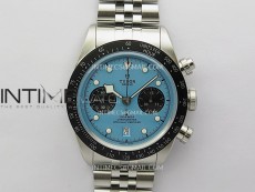 Black Bay Chrono M79360N SS ZF 1:1 Best Edition Tiffany Blue Dial On SS Bracelet DD7750