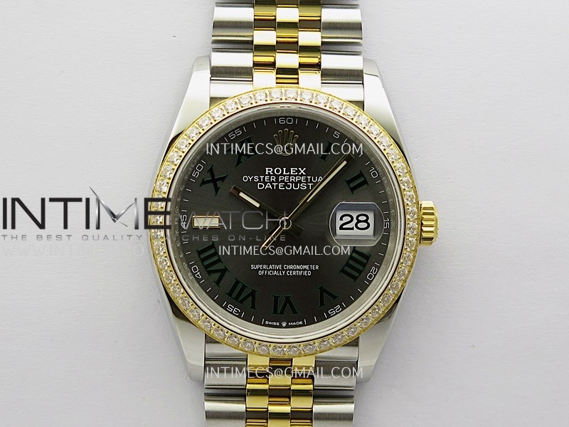 DateJust 126283 904L SS/YG VSF 1:1 Best Edition Gray Dial Roman Markers On Jubilee Bracelet VS3235 DateJust 126283 904L SS/YG VSF 1:1 Best Edition Gray Dial Roman Markers On Jubilee Bracelet VS3235