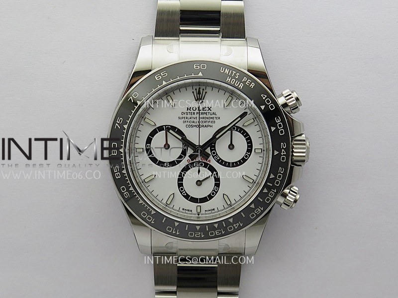 Daytona 126500 904L Steel WF 1:1 Best Edition White Dial On SS Bracelet SH4131