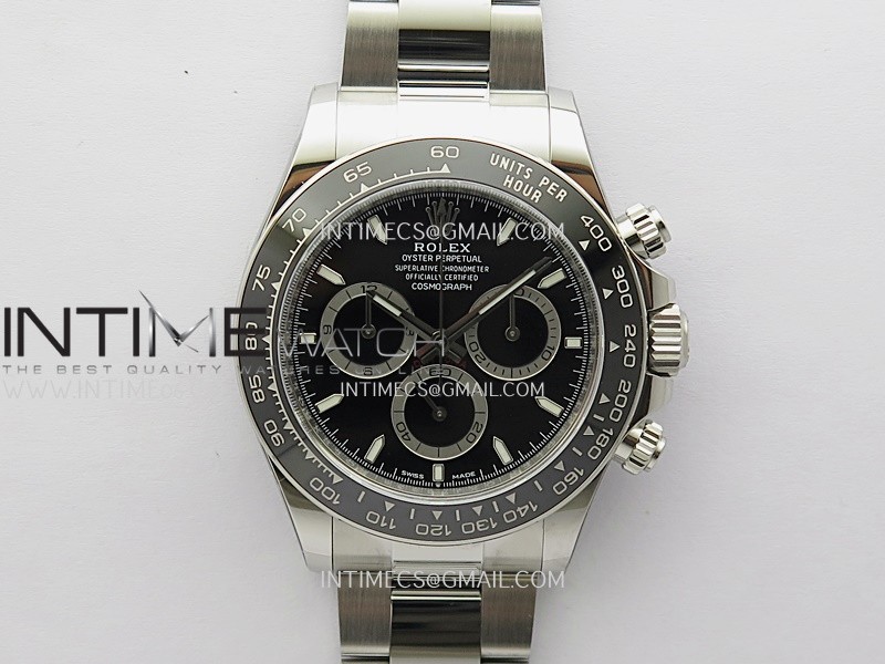 Daytona 126500 904L Steel WF 1:1 Best Edition Black Dial On SS Bracelet SH4131