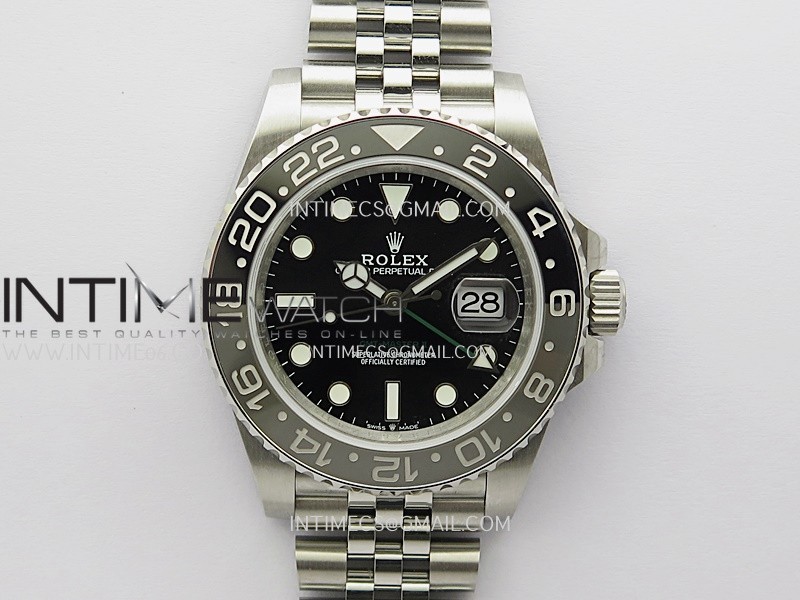 GMT-Master II 126710 GRNR Black/Gray V2 904L SS QF 1:1 Best Edition Black Dial On Jubilee Bracelet DD3285 CHS GMT-Master II 126710 GRNR Black/Gray V2 904L SS QF 1:1 Best Edition Black Dial On Jubilee Bracelet DD3285 CHS
