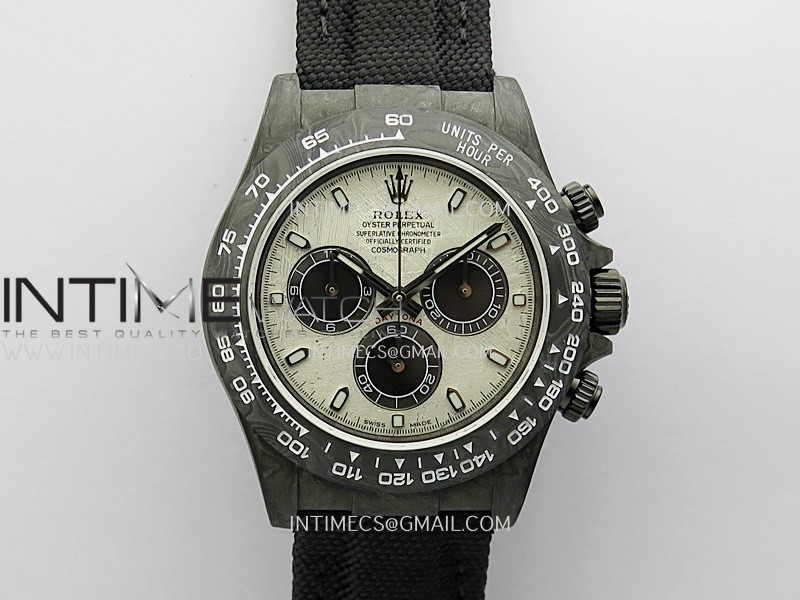 Daytona DIW Black Carbon SONIC 1:1 Best Edition Meteorite Dial on Black Nylon Strap SA4130 Daytona DIW Black Carbon SONIC 1:1 Best Edition Meteorite Dial on Black Nylon Strap SA4130