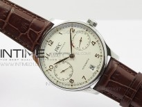 Portuguese Real PR IW500704 ZF  V4 1:1 Best Edition on Brown Leather Strap A52010