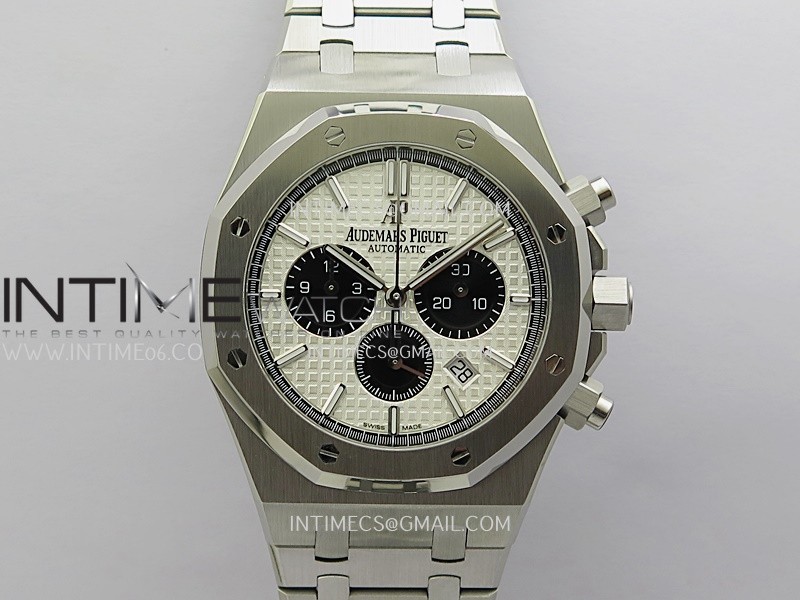 Royal Oak Chrono 26331 SS APSF 1:1 Best Edition Silver Dial Black Subdial On SS Bracelet A2385