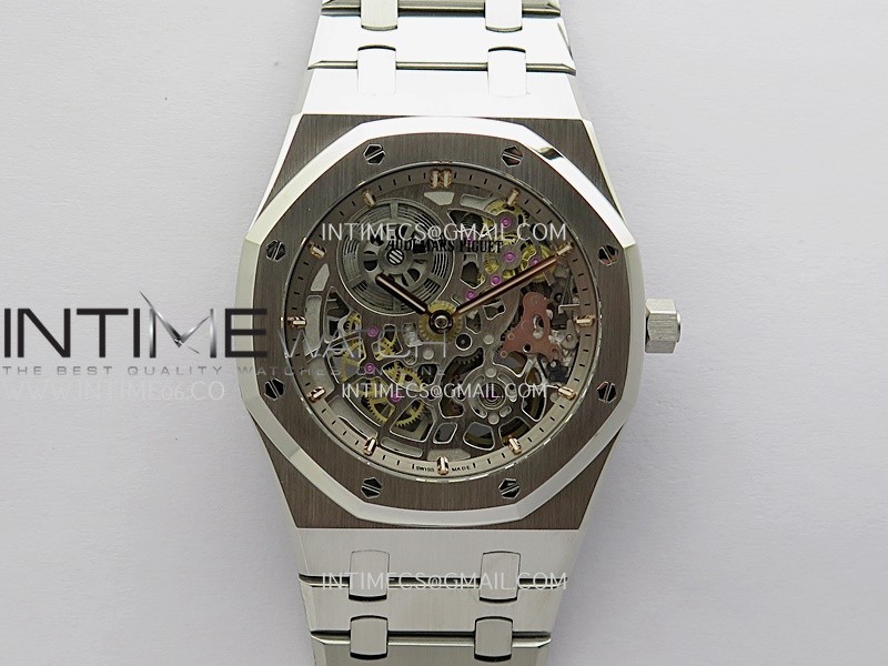 Royal Oak 16204 SS ZF 1:1 Best Edition Skeleton Dial on SS Bracelet A2121 Royal Oak 16204 SS ZF 1:1 Best Edition Skeleton Dial on SS Bracelet A2121