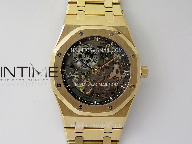 Royal Oak 16204 RG ZF 1:1 Best Edition Skeleton Dial on SS Bracelet A2121 Royal Oak 16204 RG ZF 1:1 Best Edition Skeleton Dial on SS Bracelet A2121