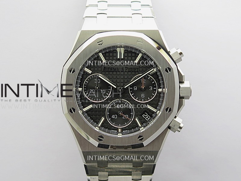 Royal Oak Chrono 26240 SS DDF 1:1 Best Edition Black Dial On SS Bracelet Super Clone DD4401
