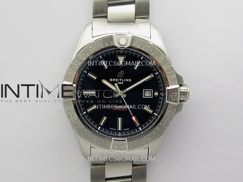 Avenger Chronometer 44mm SS B50 Best Version Black Dial On SS Bracelet A2836 Avenger Chronometer 44mm SS B50 Best Version Black Dial On SS Bracelet A2836