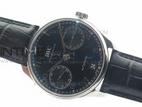 PORTUGUESE REAL PR IW500109 V3 ZF 1:1 BEST EDITION ON BLACK LEATHER STRAP A52010