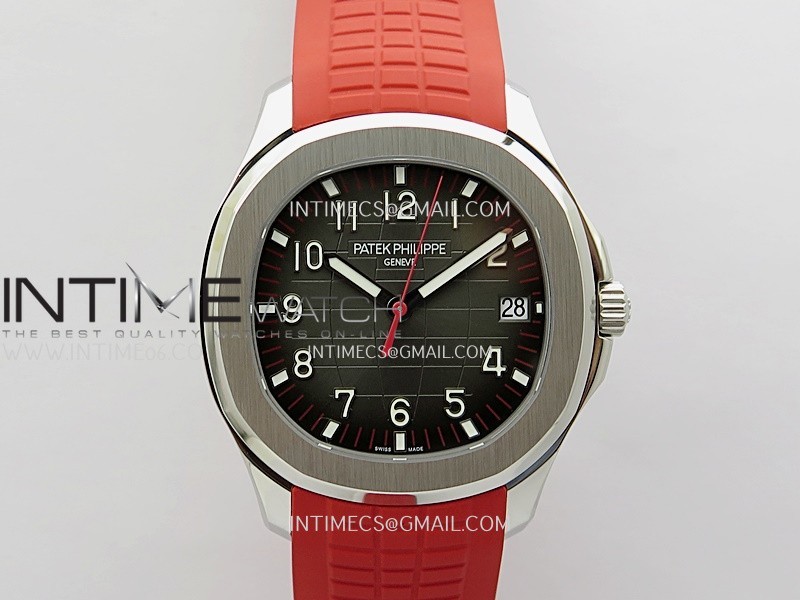 Aquanaut 5167 Singapore 2019 SS DDF 1:1 Best Edition Black Dial On Red Strap Super Clone DD330