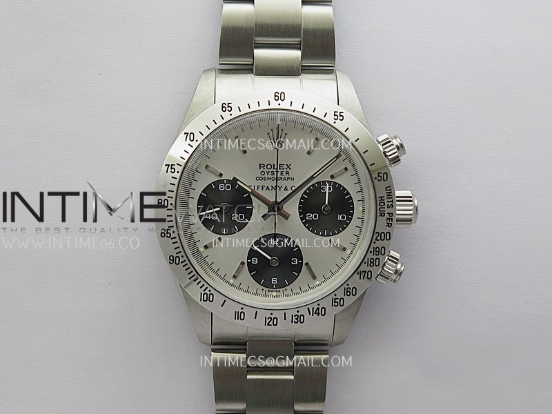 Daytona 6263 Style01 Tiffany SS B12 Best Edition Silver Dial Black Subdials On SS Bracelet Venus 75