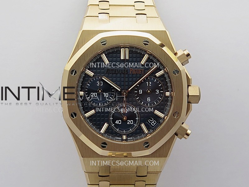 Royal Oak Chrono 26240OR RG V2 APSF 1:1 Best Edition Blue Dial on RG Bracelet SA4401 Super Clone (Free Sprung) Royal Oak Chrono 26240OR RG V2 APSF 1:1 Best Edition Blue Dial on RG Bracelet SA4401 Super Clone (Free Sprung)