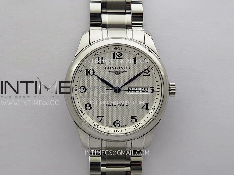 Master Day Date SS VSF 1:1 Best Edition White Textured Dial On SS Bracelet A2836 Master Day Date SS VSF 1:1 Best Edition White Textured Dial On SS Bracelet A2836