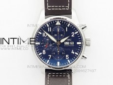 Pilot Chrono "Le Petit Prince" New version ZF 1:1 Best Edition Blue Dial on Brown Leather Strap A7750