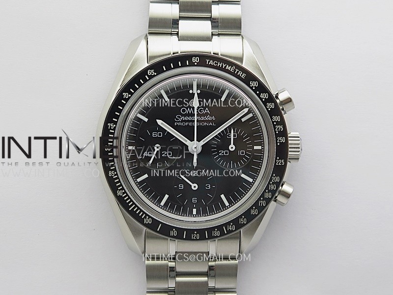 Speedmaster Professional SS N1F Best Edition Black Dial On SS Bracelet Asian 3861