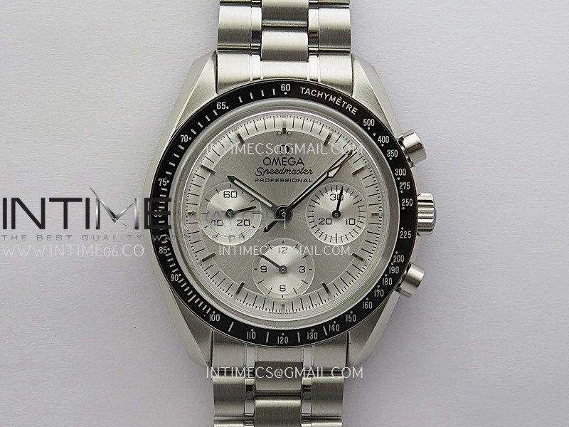 Speedmaster Professional SS N1F Best Edition Silver Dial On SS Bracelet Asian 3861