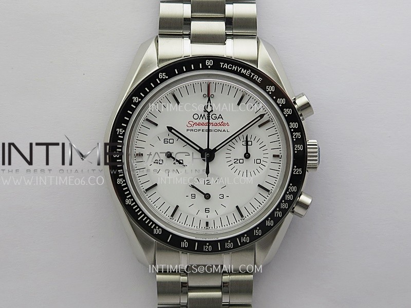 Speedmaster Professional SS N1F Best Edition White Dial On SS Bracelet Asian 3861
