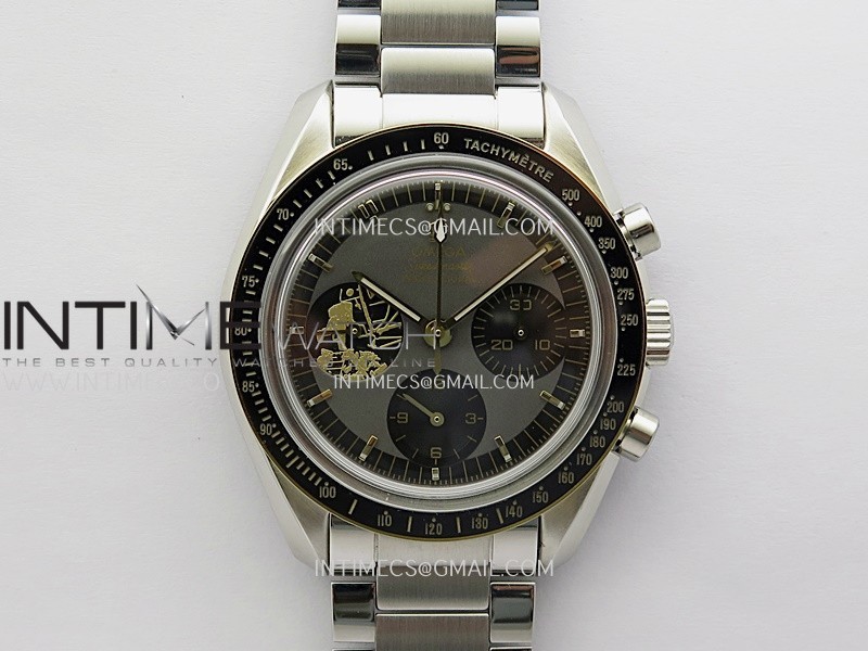Speedmaster Professional 50th Anniversary SS/YG N1F Best Edition Gray Dial On SS Bracelet Asian 3861