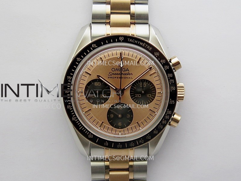 Speedmaster Professional SS/RG N1F Best Edition RG Dial Black Subdial On SS/RG Bracelet Asian 3861