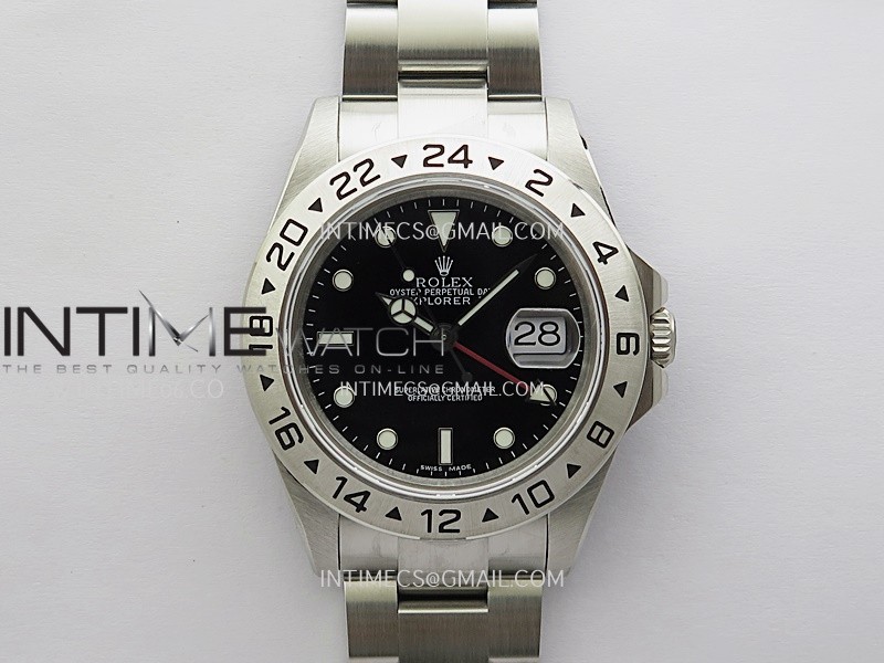 Explorer I 40mm 16570 SS BP Best Edition Black Dial On SS Bracelet Super Clone VR3186
