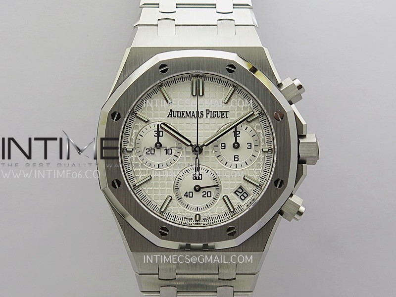 Royal Oak Chrono 26240 SS V2 DDF 1:1 Best Edition Silver Dial On SS Bracelet Super Clone DD4401 Royal Oak Chrono 26240 SS V2 DDF 1:1 Best Edition Silver Dial On SS Bracelet Super Clone DD4401